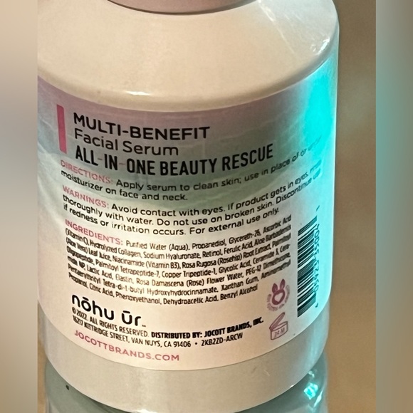 nohu ur MULTI-BENEFIT Facial Serum ALL-IN-ONE BEAUTY RESCUE brand new 2 oz - Picture 3 of 4